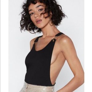 Never worn black bodysuit